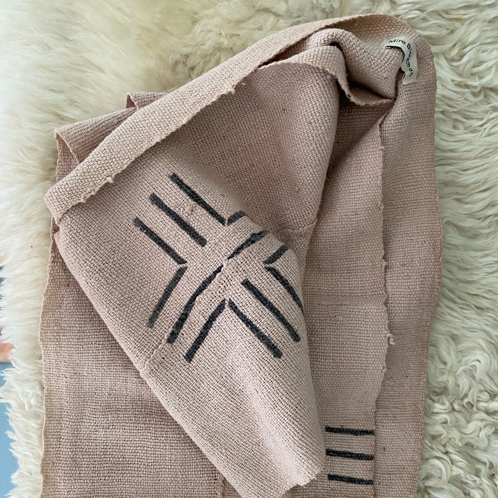 Mira Blackman mud-cloth scarf